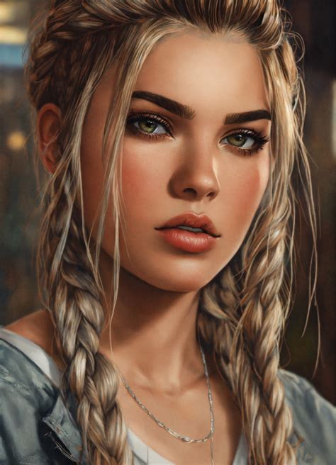 Lexica Portrait Realistic From Shania Beckett Braids Grunge Punk