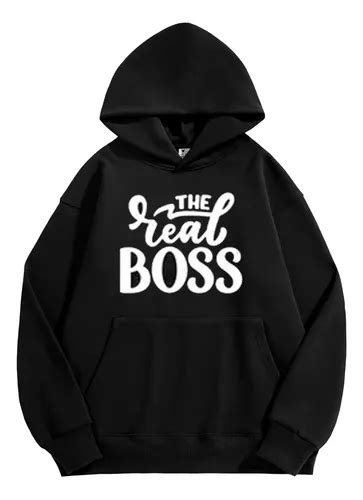 Poleron Moda Enamorados Parejas Pololos The Real Boss Unisex Cuotas