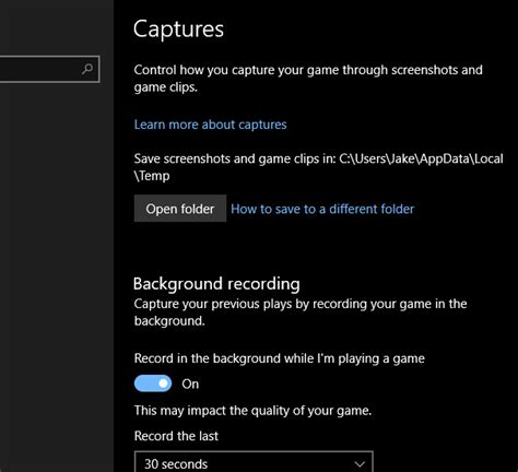 Unable to "move" Captures folder for Xbox Bar Captures Solved - Windows ...