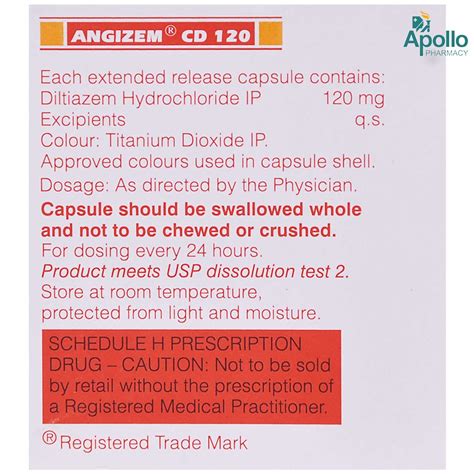 Angizem Cd Capsule S Price Uses Side Effects Composition