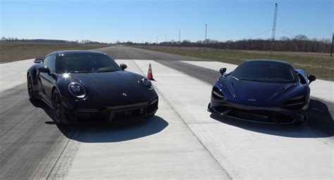 Mclaren 765lt Takes On Porsche 911 Turbo S And Immediately Regrets It