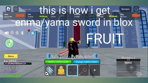 How To Get Enma Yama Sword Blox Fruit YouTube