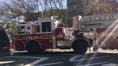 Fdny Tiller 5 Responding From Quarters On 6th Avenue In The Soho Area