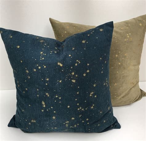 Teal Gold Pillow Covers/ Teal Pillows/ Gold Metallic Pillows/ - Etsy