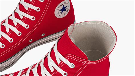 Artstation Chuck Taylor All Star Classic High Top Red Game Assets