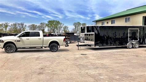 My 2018 Ram 2500 Cummins Got A 28 Ft Enclosed Car Trailer Lets Tow