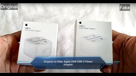 Original Vs Fake Apple W Usb C Power Adapter Youtube