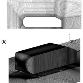 Grid Structure And Surface Mesh Used In The Simulation Les Nwr A Cut