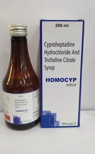 Cyproheptadine Hydrochloride Syrup Ip For Clinical Packaging Size