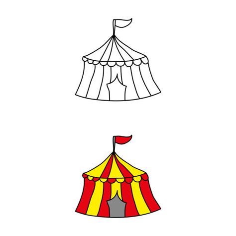 220 Circus Tent Drawing Stock Illustrations Royalty Free Vector