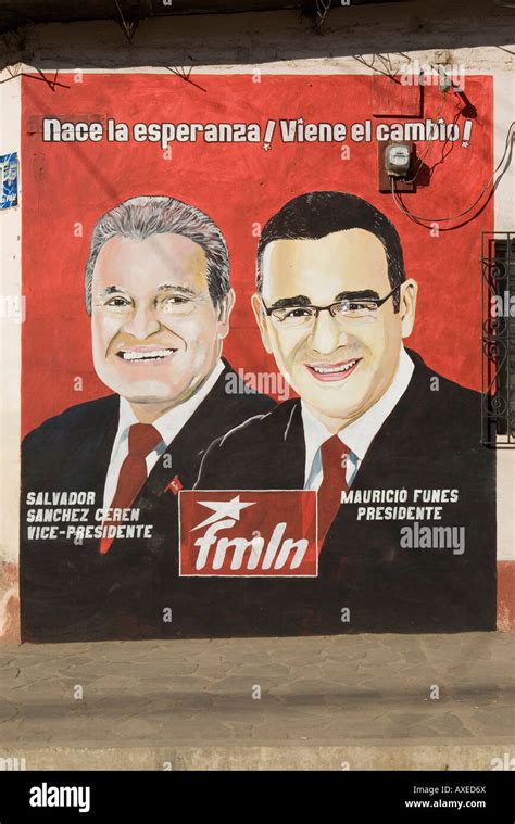 Mural Pol Tico Apoyando A Los Candidatos Del Fmln Concepci N De Ataco