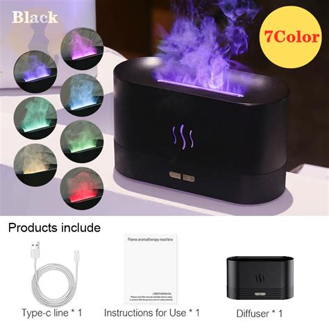 Flame Air Humidifier Aroma Diffuser Aromatherapy Ml Usb