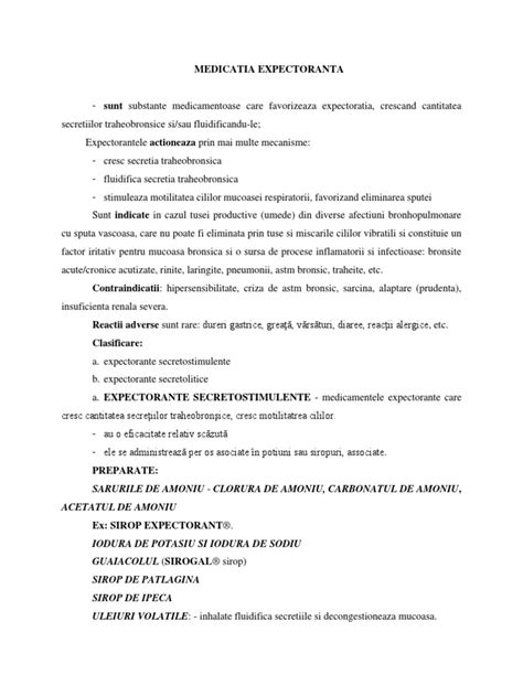 Expectorante Pdf