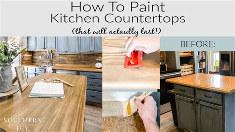 Painting Laminate Countertops To Look Like Wood The Easy And Affordable Way Youtube