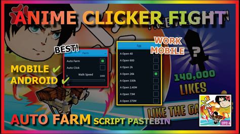 ANIME CLICKER FIGHT Script Mobile AUTO FARM AUTO CLICKER AUTO HATCH