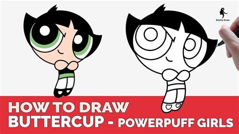 How To Draw Powerpuff Girls Buttercup Drawing Powerpuff Girls | The ...