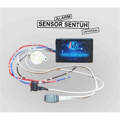 Jual Alarm Motor Anti Maling Sensor Sentuh Kunci Ganda Security Sensor