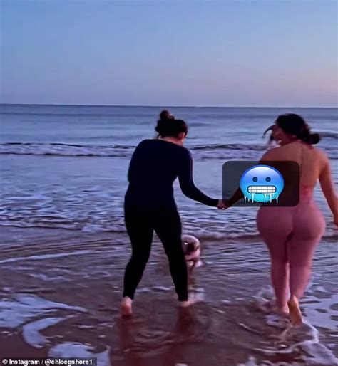 Chloe Ferry Shows Off Her Fit Physique In Hot Pink Bikini Top As She Goes For Dip In North Sea