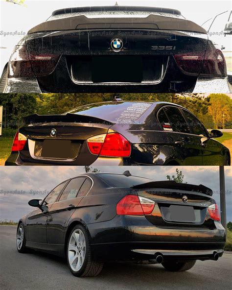 Fits 06 2011 Bmw E90 3 Series M3 Sedan Glossy Black Psm Style Trunk Spoiler Wing Ebay