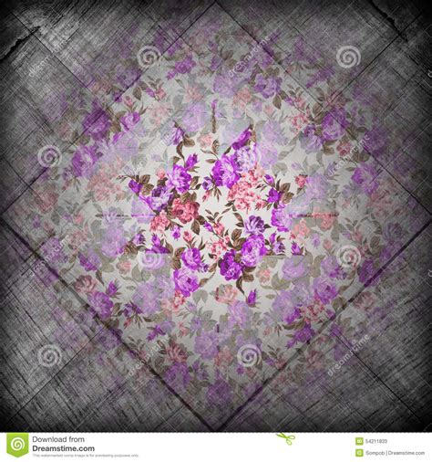 Grunge Flower Retro Background Stock Illustration Illustration Of