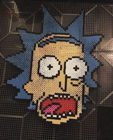 Rick By Mandamakesperler Rickandmorty Perler Bead Art Perler