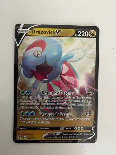 Card Pokemon Dracovish V Original Copag Mercadolivre