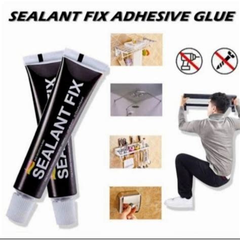 Jual Sealant Fix Glue Lem Kaca Logam Aluminium Besi Perekat Tahan Air