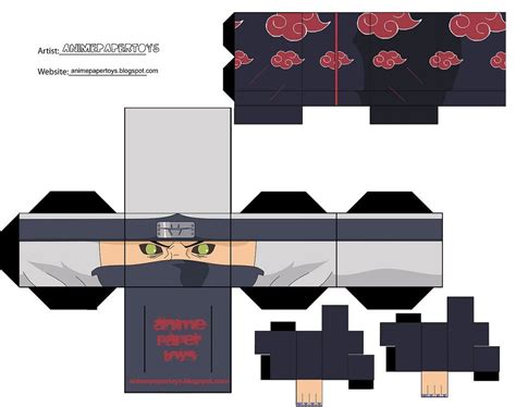 Naruto Papercraft Muecos Armables De Anime Figuras De Papel Armables