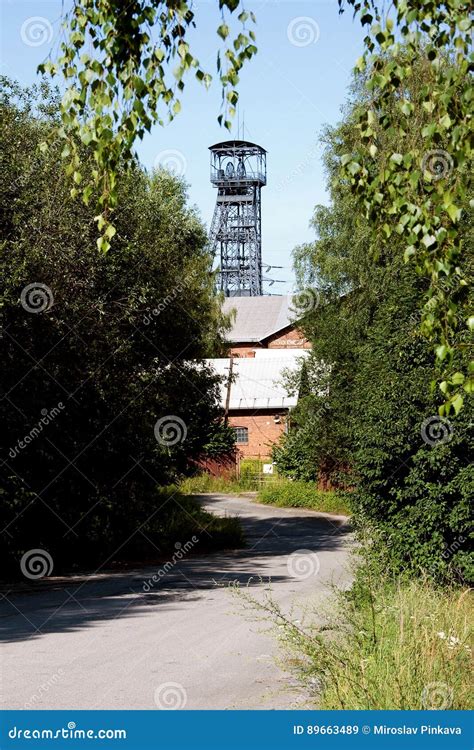 Old Coal Mine Shaft with a Mining Tower Stock Image - Image of eastern, facilities: 89663489