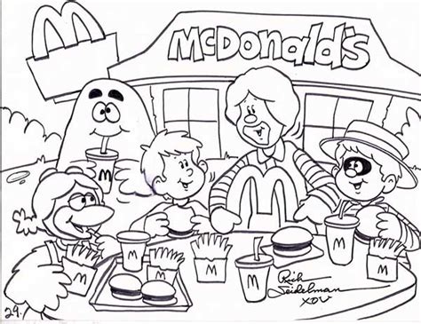 Restaurante Mcdonalds Para Colorir Imprimir E Desenhar Colorir Me