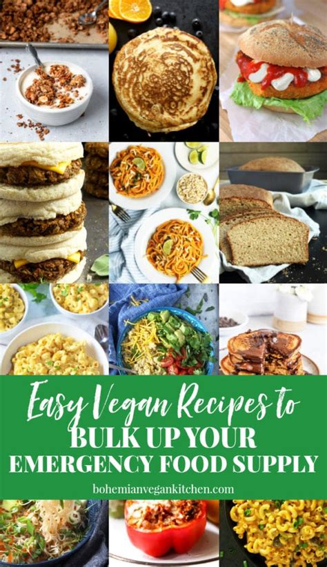 21 Easy Recipes to Bulk Up Your Vegan Emergency Food Supply