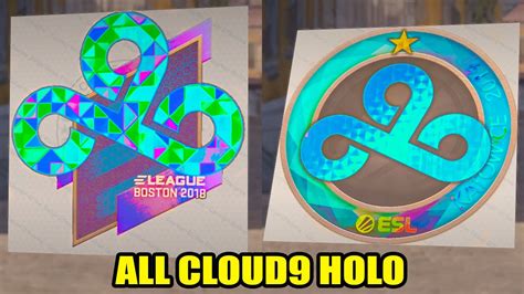 CS2 Updated CLOUD9 Holo Sticker Inspecting All Cloud9 Holo Stickers In