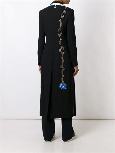 Christopher Kane Embroidered Rose Coat 2650