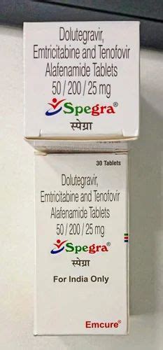 Spegra 50 200 25 Mg Dolutegravir Emtricitabine And Tenofovir