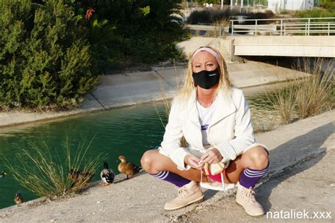 Mature Natalie K Exposes Pussy And Ass Outdoors Photos