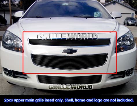 For 08 11 2011 Chevy Malibu Black Billet Grille Grill Insert Ebay