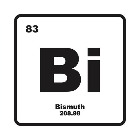 Bismuth Chemistry Icon 34370587 Vector Art At Vecteezy