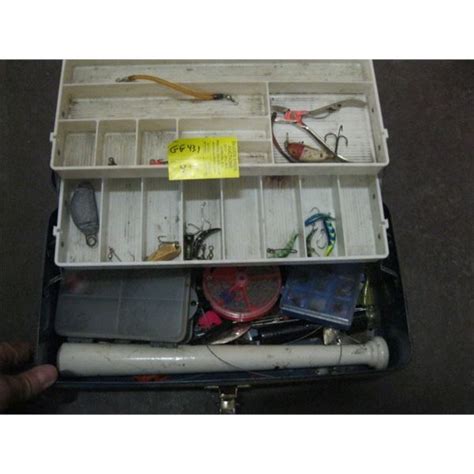 Blue Tackle Box With Asst Contents