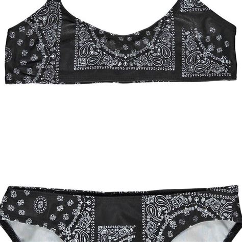 Olivia Bandana Print Bikini Black Finger In The Nose Fashion Teen