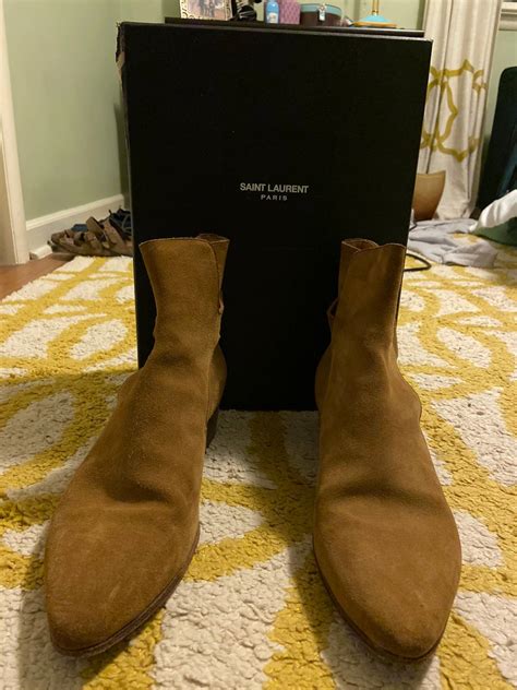 Saint Laurent Paris Saint Laurent Paris Suede Boots EU 44 US 10 5 Grailed