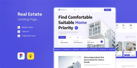 Real Estate Website Template Preview Figma