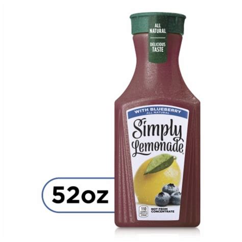 Simply Lemonade With Blueberry All Natural Non Gmo 52 Fl Oz Ralphs