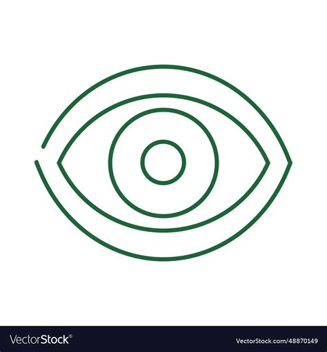 Green Eye Line Iconsvg Royalty Free Vector Image
