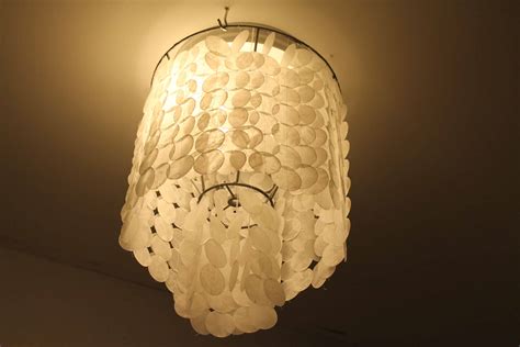 The Easiest Way to Make a DIY Faux Capiz Shell Chandelier