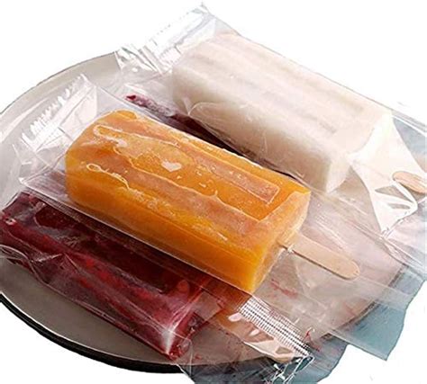 Ice Popsicles Bags Thick Frozen Pops Ice Cream Plastic Wrappers For