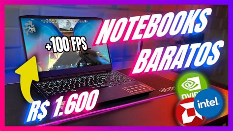 TOP 5 Melhores NOTEBOOKS GAMERS Bons E BARATOS Para Jogar Trabalhar E