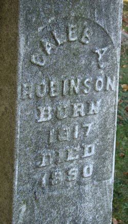 Caleb Alonzo Robinson 1817 1890 Find A Grave Gedenkplek