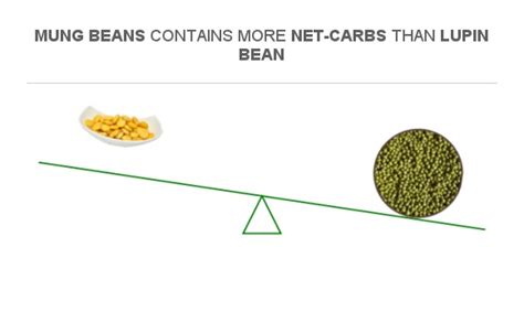 Compare Net Carbs In Lupin Bean To Net Carbs In Mung Beans