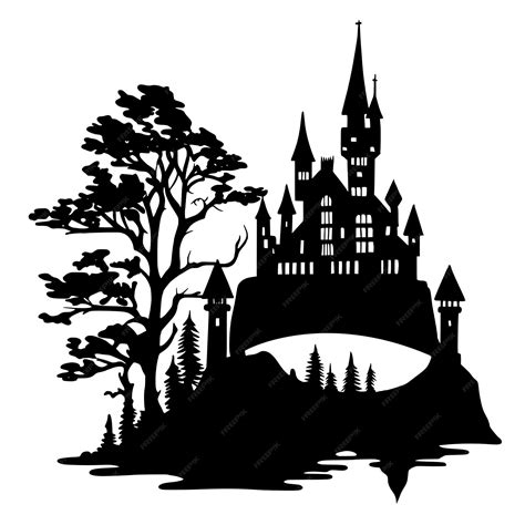 Premium Vector | Castle Silhouette