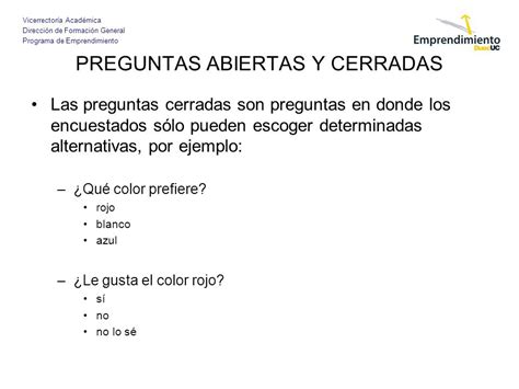 Ejemplos De Preguntas Abiertas Y Cerradas Para Ventas Nuevo Ejemplo